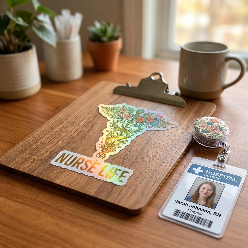 Nurse Pride Holographic Sticker Pack